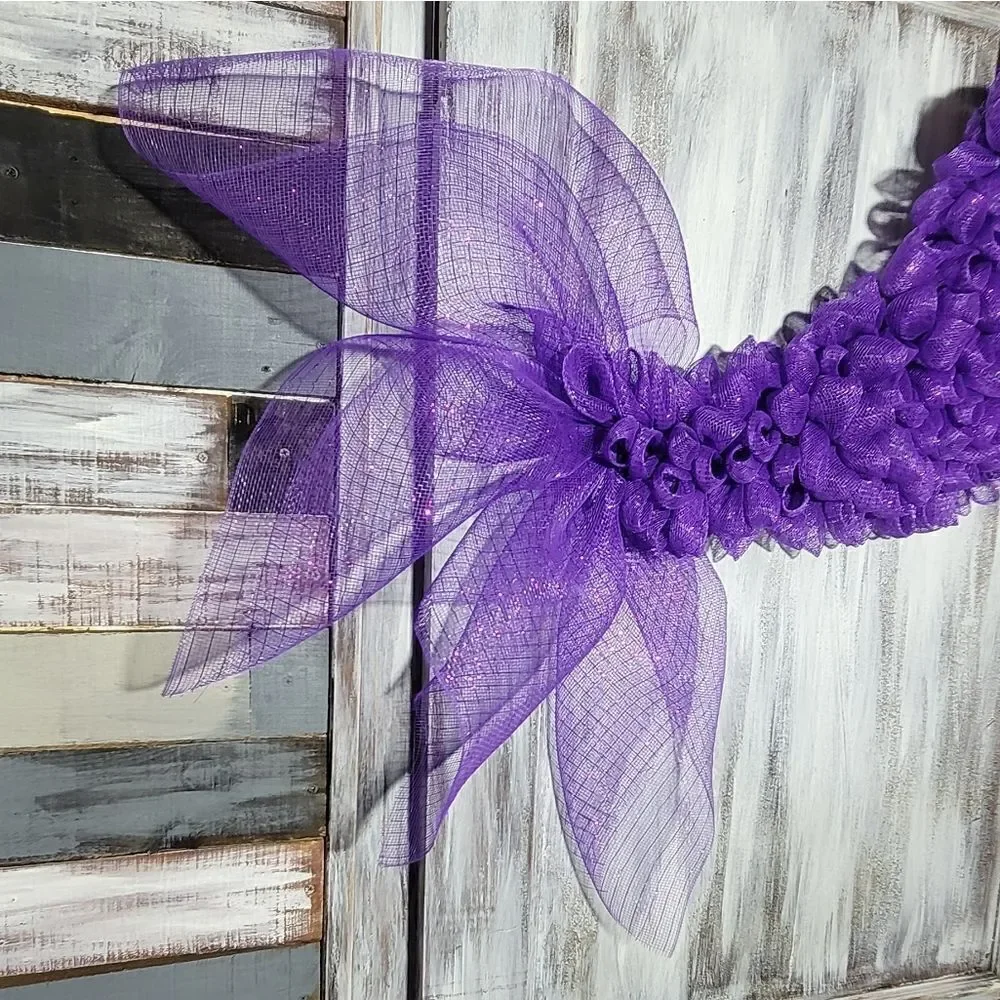 Purple Mermaid Tail Wreath